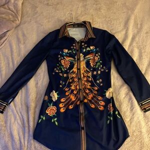 Button Up Bohemian style Dress 🦚